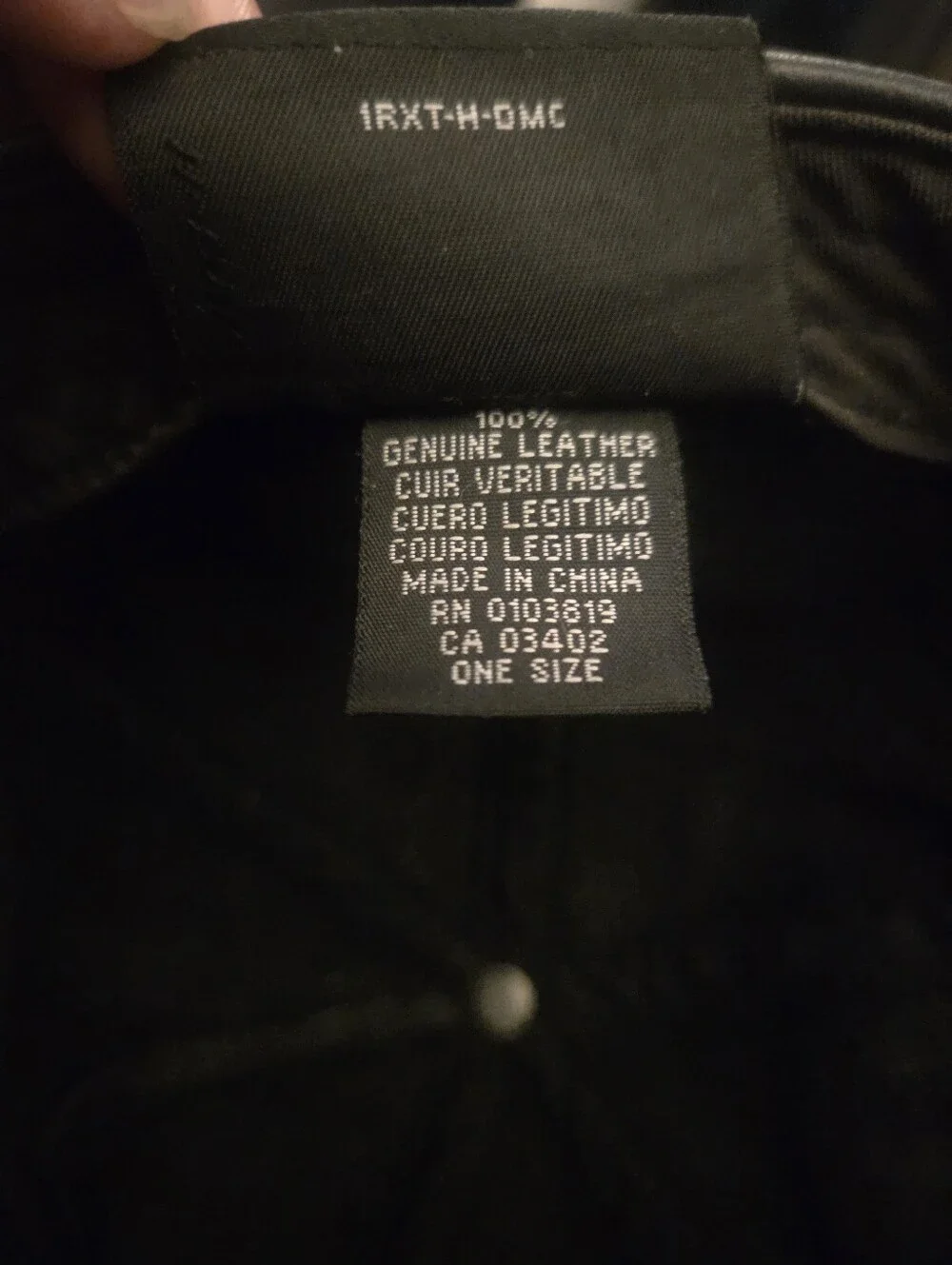 Original Harley-Davidson Black Leather Cap